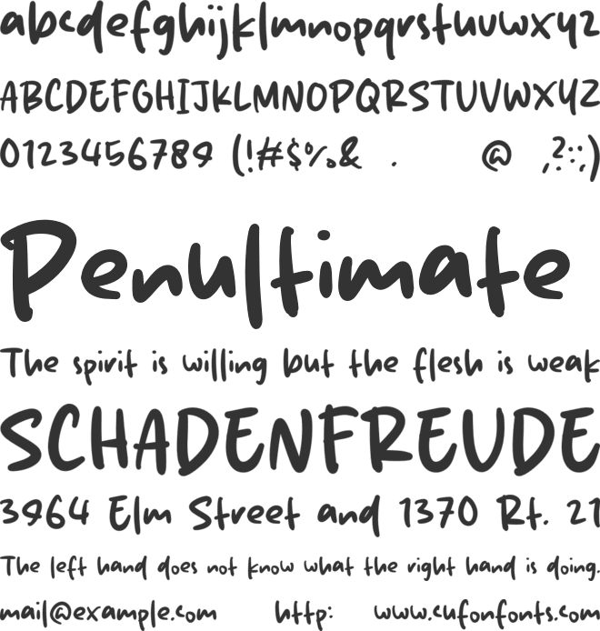 Beauty Faces font preview