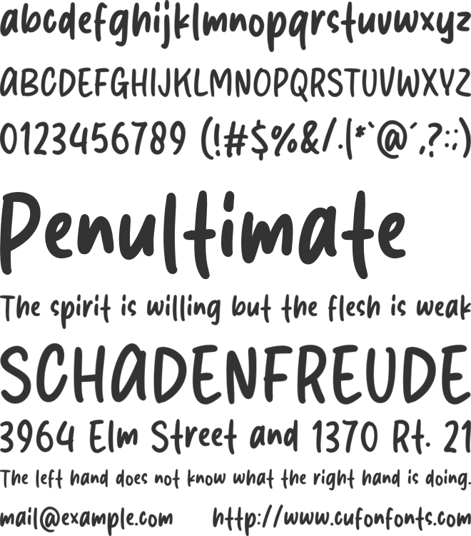 Secret Grass font preview