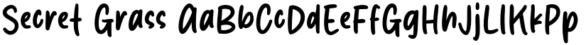 Secret Grass font