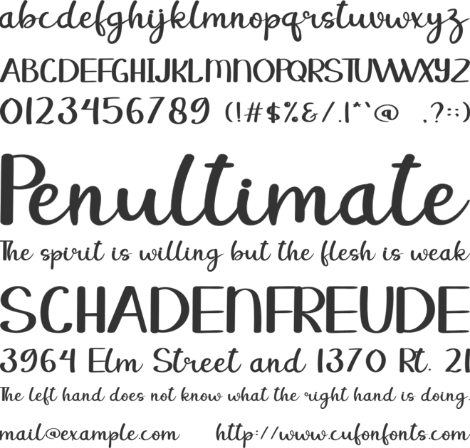 Alphabet Valentine font preview