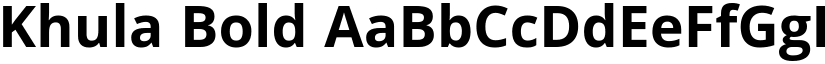Khula Bold font
