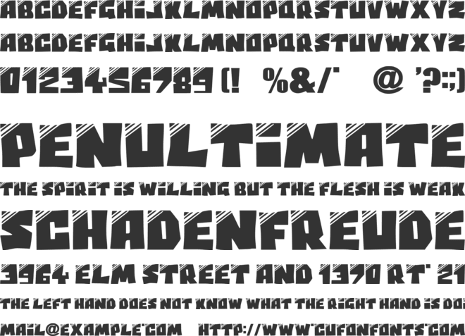 Black Boy font preview