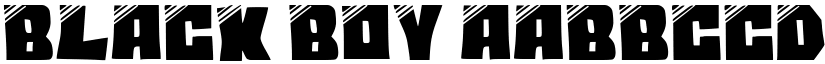 Black Boy font