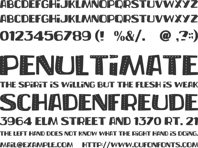 Beach Girl font preview