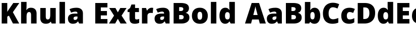 Khula ExtraBold font