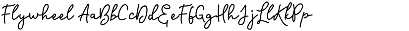 Flywheel font