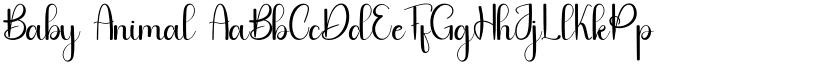 Baby Animal font