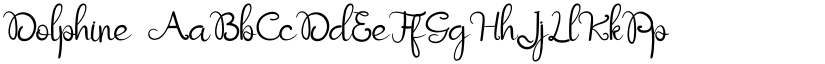 Dolphine font