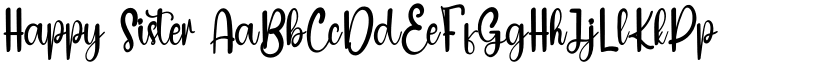 Happy Sister font