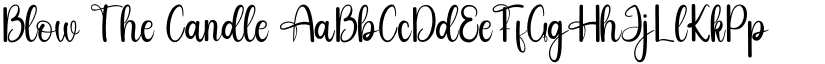 Blow The Candle font