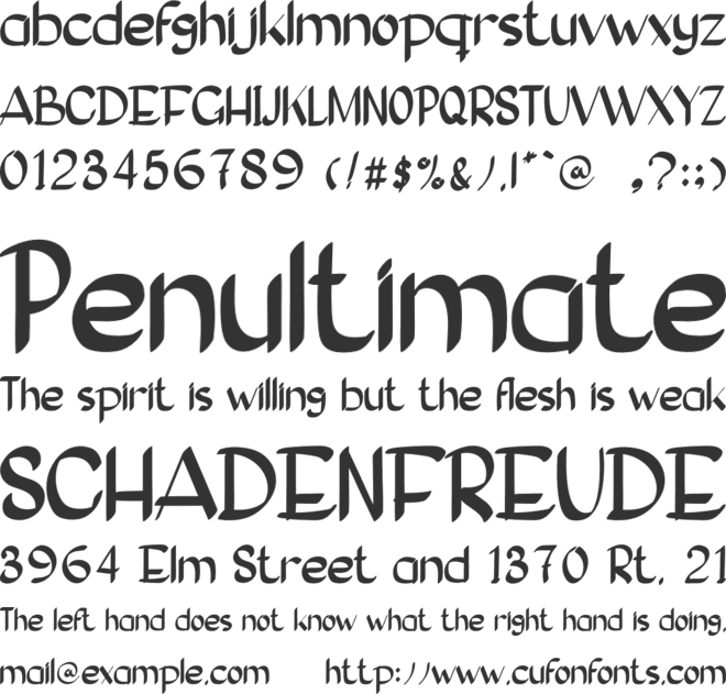 Gnome Lovers font preview