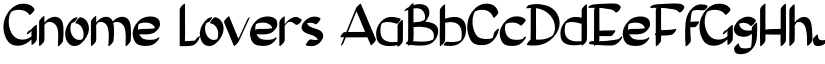Gnome Lovers font