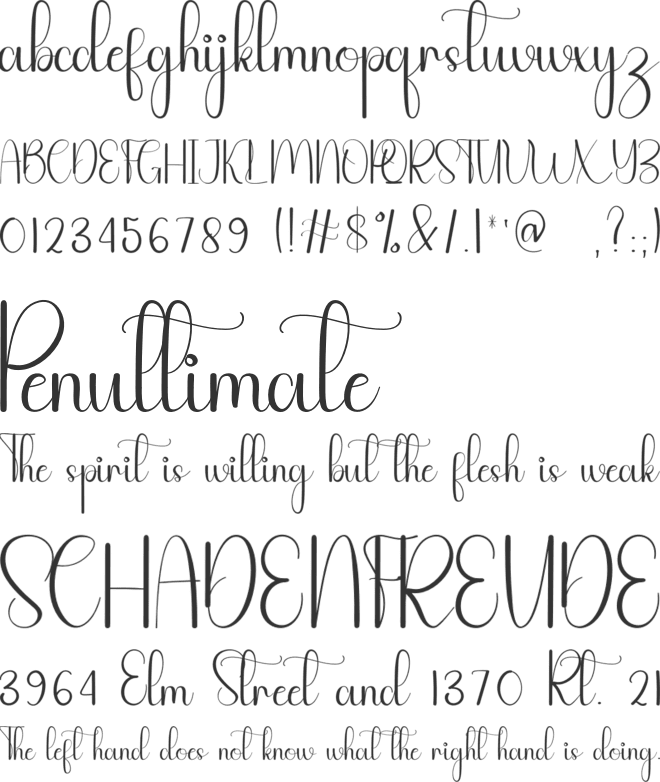 Perfect Rainbow font preview