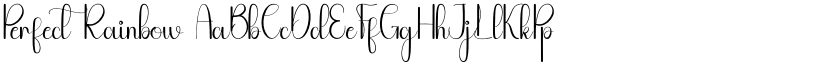 Perfect Rainbow font