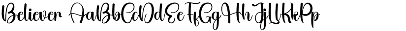 Believer font
