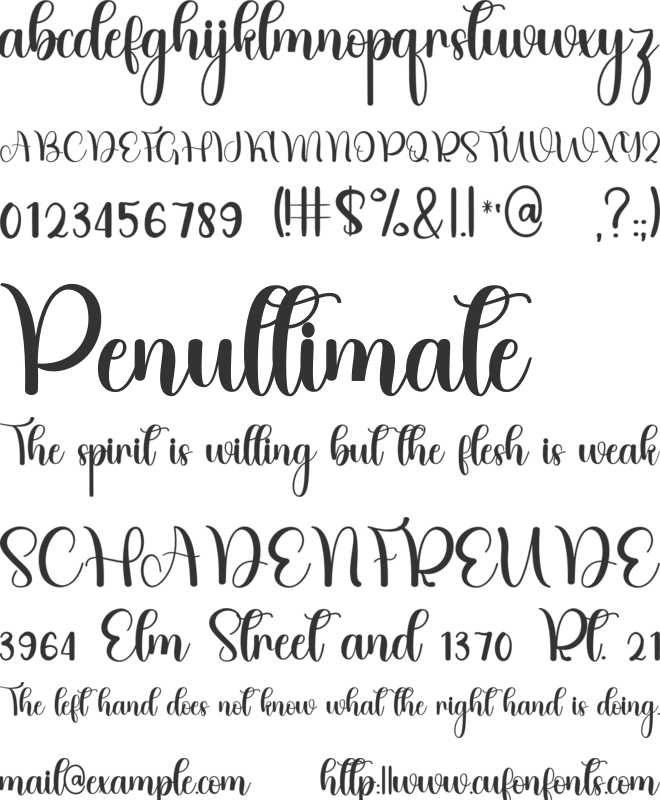 Cute Minimalist font preview