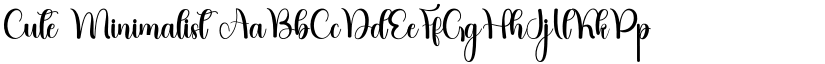 Cute Minimalist font