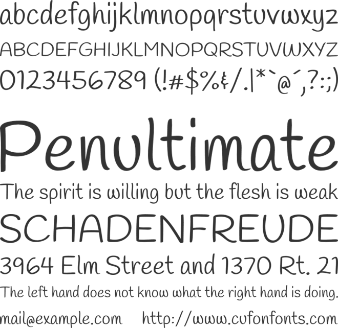 Nyoetes font preview