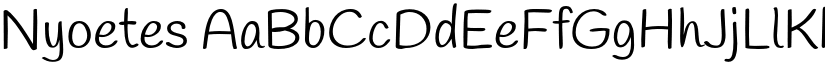 Nyoetes font