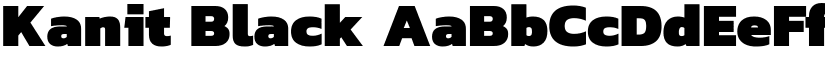 Kanit Black font