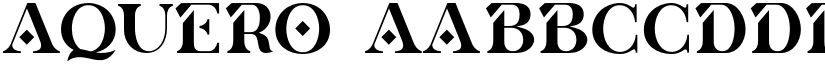 Aquero font