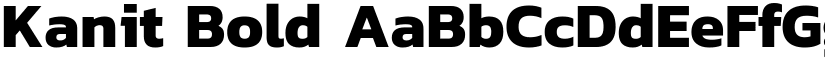 Kanit Bold font