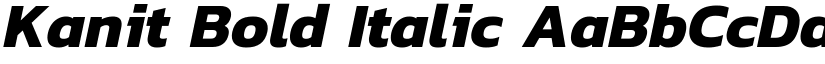 Kanit Bold Italic font