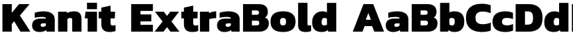 Kanit ExtraBold font