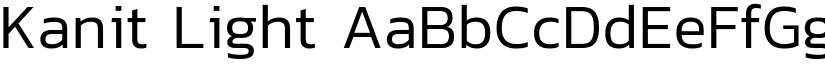 Kanit Light font