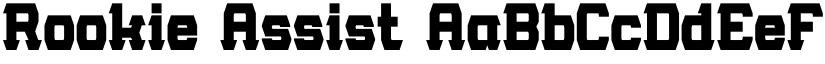Rookie Assist font