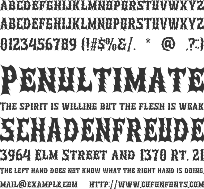 Kramash font preview