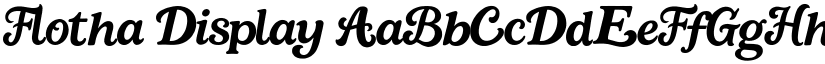 Flotha Display font