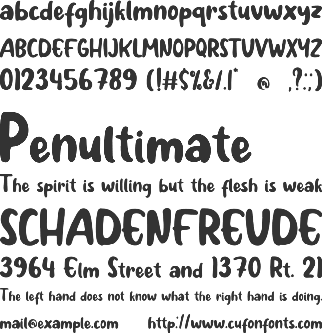 Hergiev font preview
