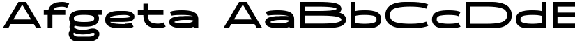 Afgeta font