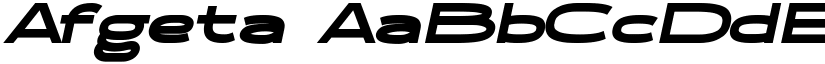 Afgeta font