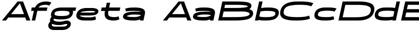Afgeta font