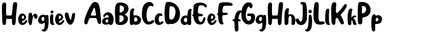 Hergiev font