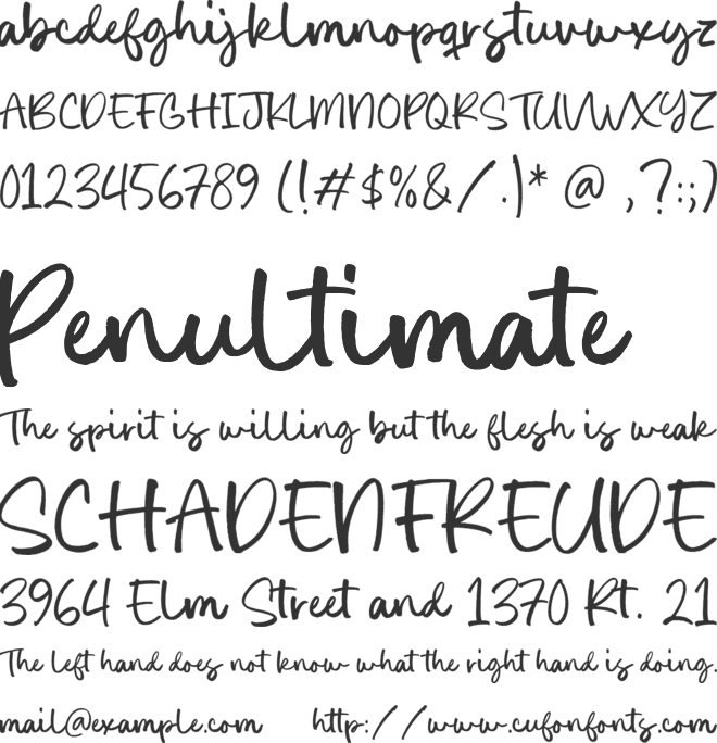 Heritage Bakery font preview
