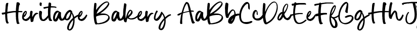 Heritage Bakery font