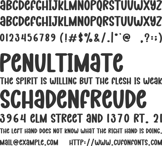 Ghost Party font preview