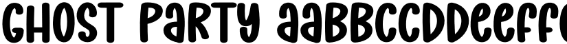 Ghost Party font