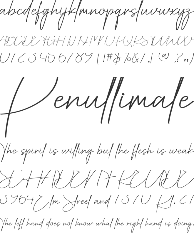 Happy Birthday font preview
