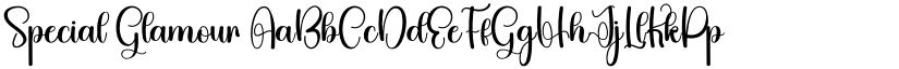 Special Glamour font