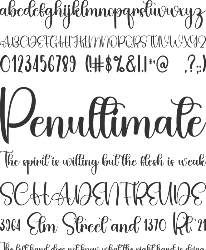 Ourstory font preview