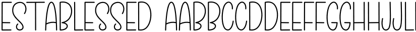 Establessed font