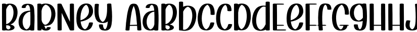 Barney font
