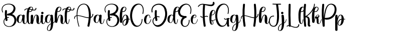Batnight font
