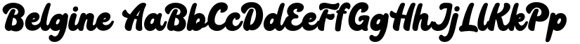 Belgine font