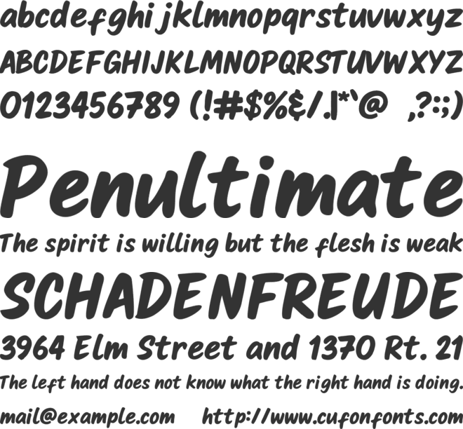 Milkyway font preview