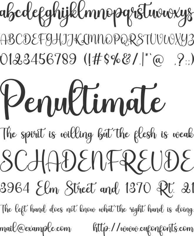 Home Vintage font preview